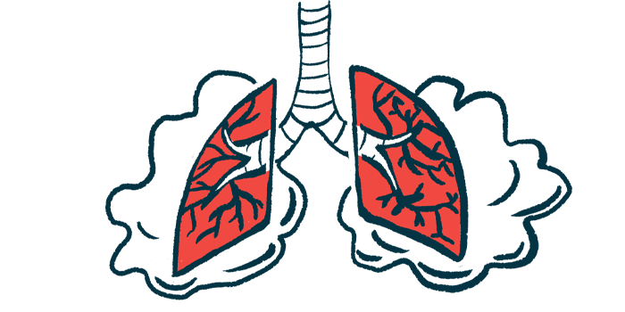 An illustration of lungs struggling to breathe.