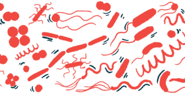 An illustration shows an assortment of bacteria.