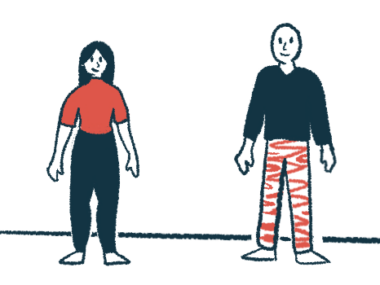 A woman and a man stand next to each other.
