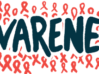 The word awareness, written in bold black capital letters, is shown against a backdrop or red awareness ribbons.